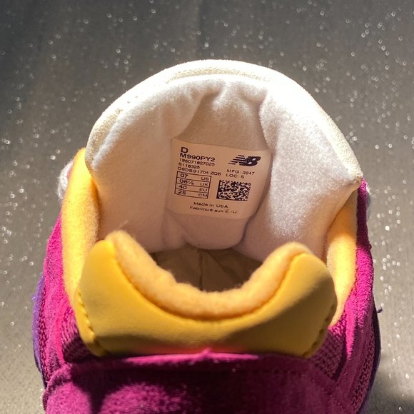 Teddy Santis x New Balance 990v2 Made in USA ‘Purple Yellow’ - Picture 8 of 11